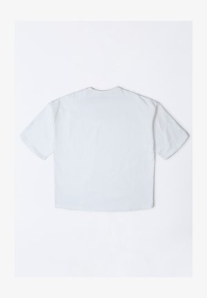 White cotton T-shirt with short sleeves, a crew neck, and a relaxed fit. The back is smooth with no visible logos or patterns.