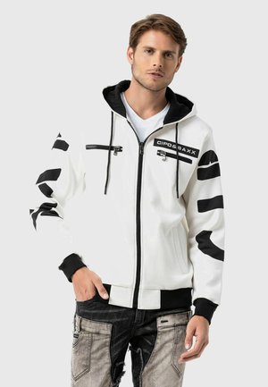 Zip-up sweatshirt - weiß