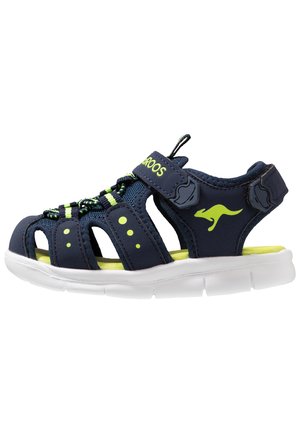 K-MINI - Sandales - dark navy/lime