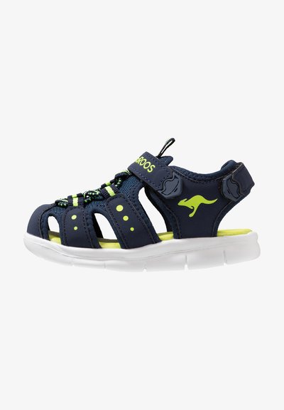 K-MINI - Sandales - dark navy/lime