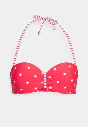 WIRE BAND AUDREY  - Bikini-Top - red/white