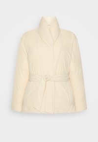 WRAP PUFFER JACKET - Casaco de penas - tuscan beige