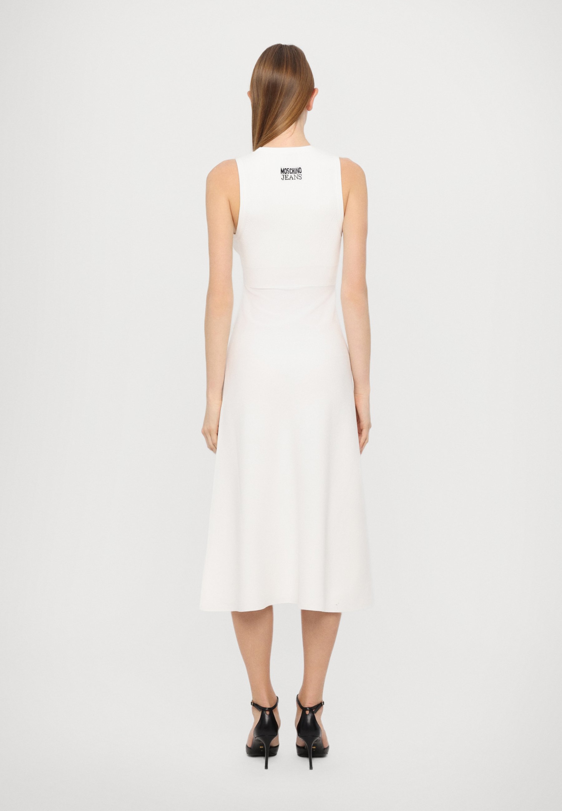 MOSCHINO JEANS URBAN - Jumper dress - fantasia bianco/white