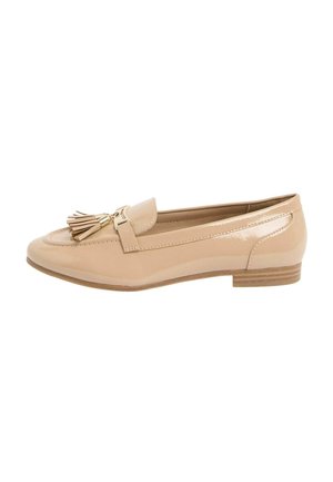 REGULAR FIT-ALMOND TOE TASSEL WORKWEAR LOAFERS - Įmautiniai batai - nude
