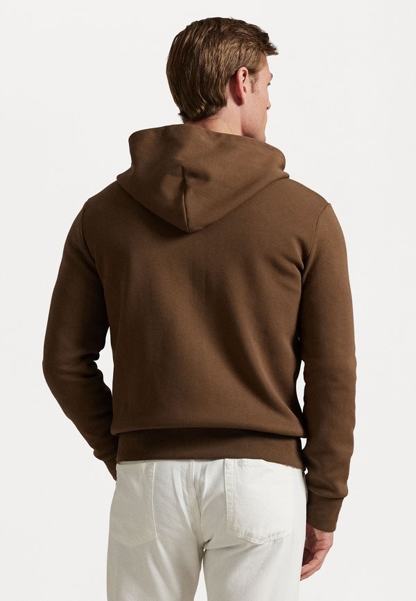DOUBLE KNIT FULL ZIP HOODIE - Zip-up sweatshirt - chestnut3