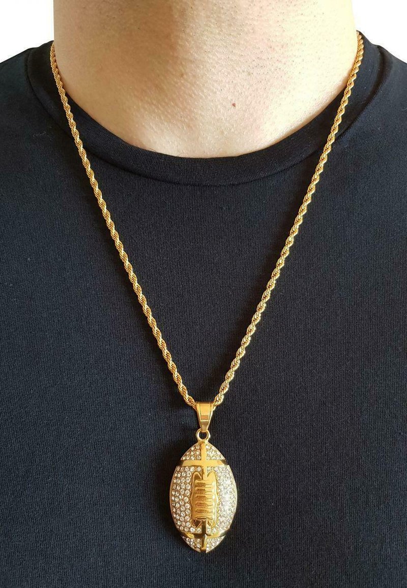 HEBE JEWELS NFL HIP HOP STYLE - Halskette - goldfarben/weiß