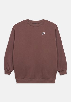 Nike Sportswear CLUB CREW UNISEX - Sportinis megztinis - brown/white