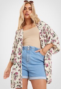 Yours Clothing - FLORAL - Summer jacket - beige Thumbnail Image 1