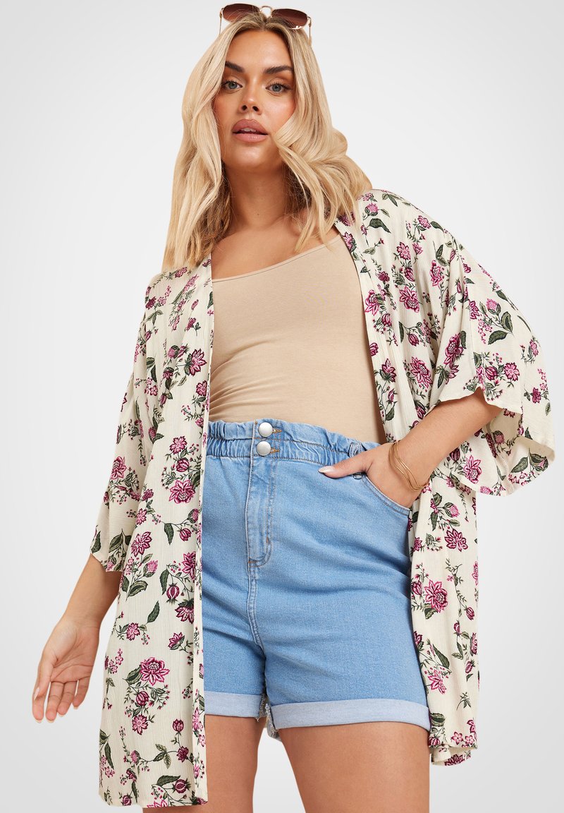 Yours Clothing - FLORAL - Summer jacket - beige, Enlarge