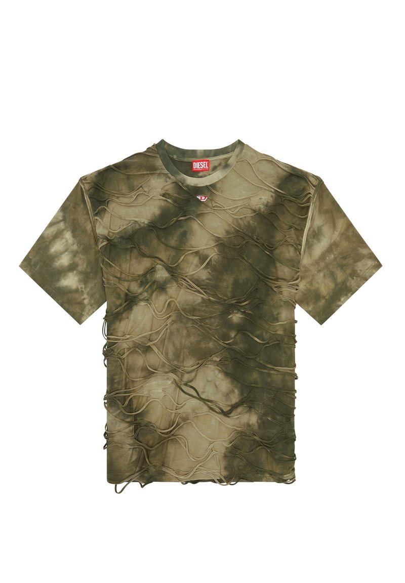 Diesel T-shirt print groen