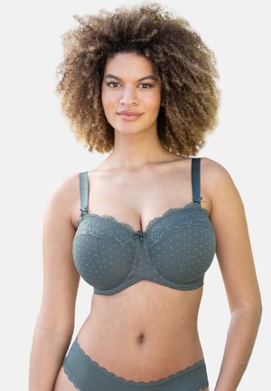 BH DIAMOND - trägerloser/variabler BH - olive
