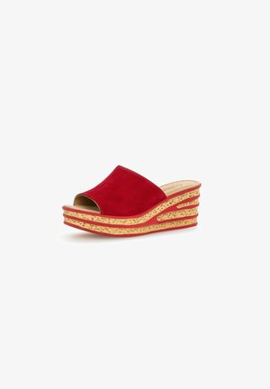 Gabor, Pantolette hoch - rot
