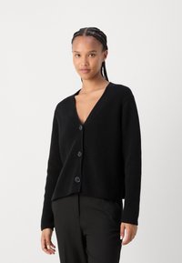 Marc O'Polo CARDIGAN LONGSLEEVE V NECK - Kofta - black