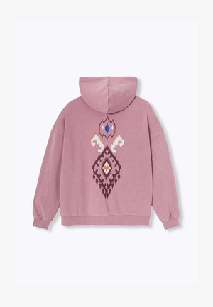 Promod BRODÉ À CAPUCHE - Sweat zippé - rose