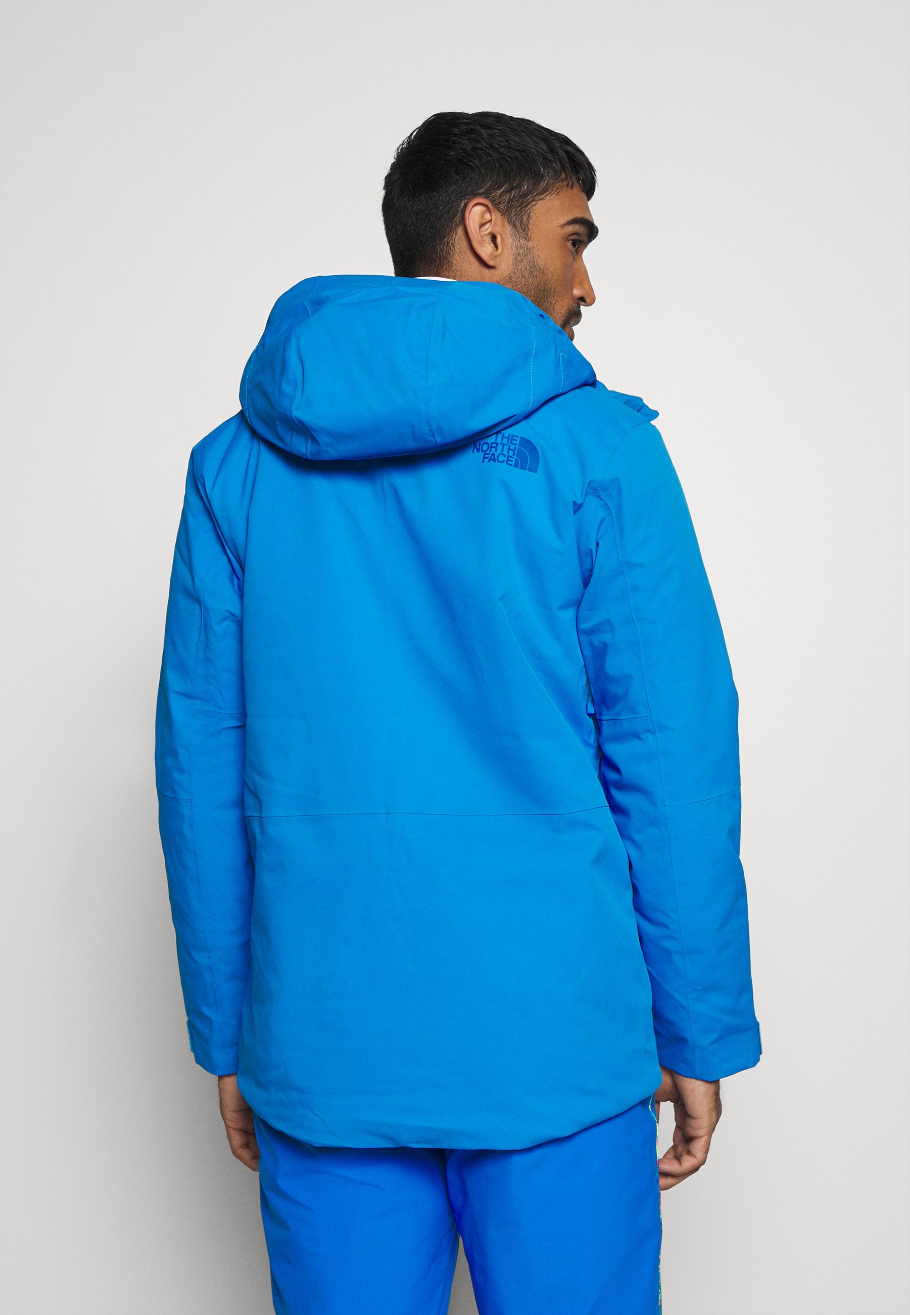 north face ski jacket blue