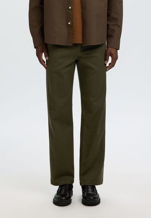 Selected SLM196-STRAIGHT MILES TWILL PANT NOOS - Pantalon classique - forest night
