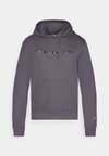 ICONS HOODIE WITH LARGE TONAL LOGO - Mikina s kapucňou - dark grey