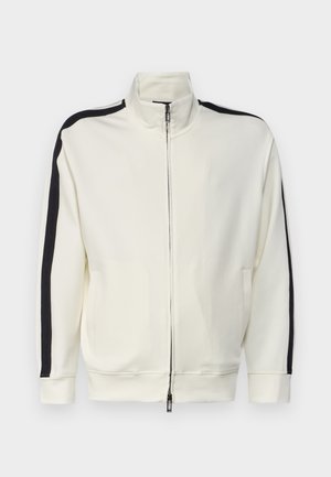 Emporio Armani FELPA - Felpa con zip - bianco caldo