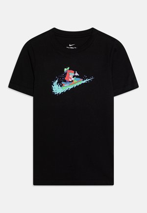 TEE BOXY UNISEX - Nyomott mintás póló - black