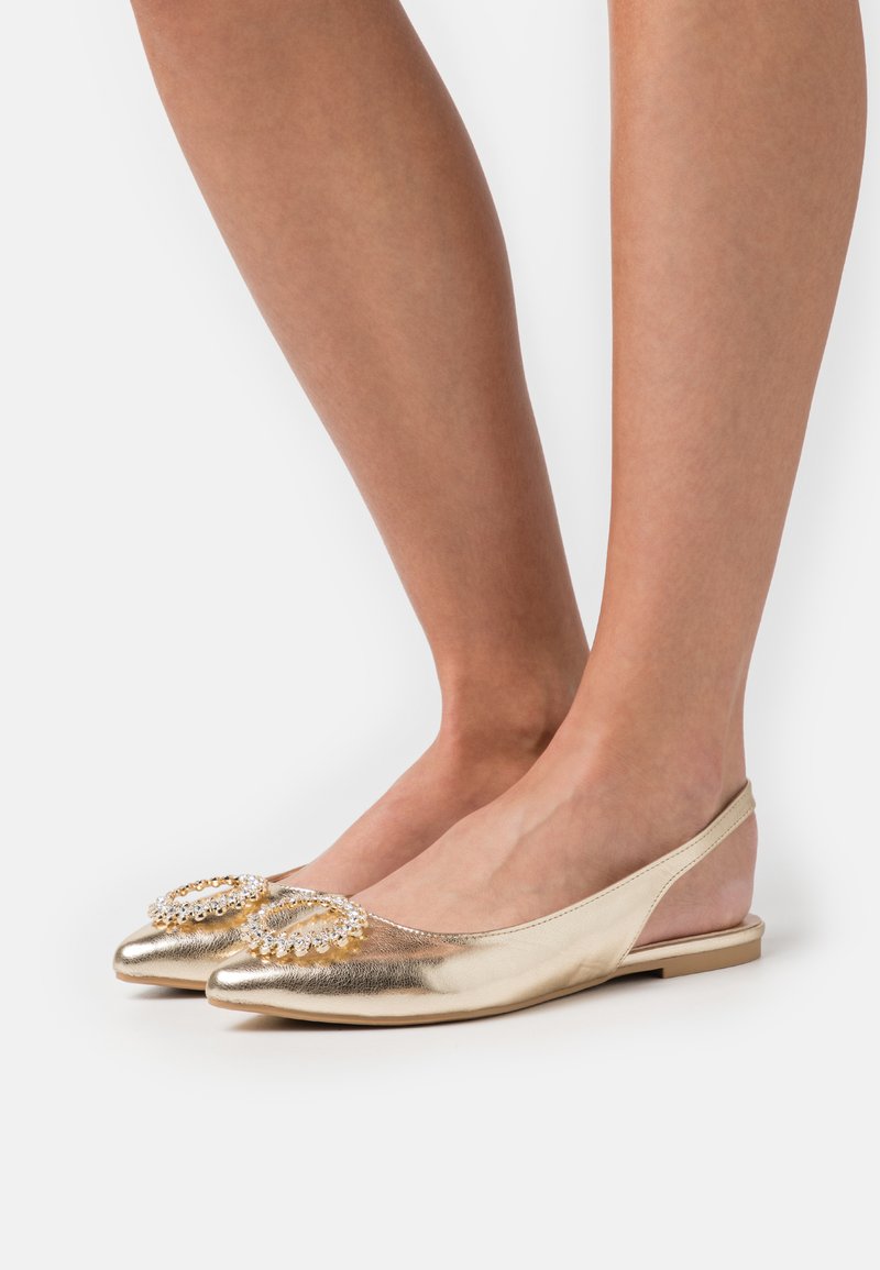 Anna Field - Slingback ballet pumps - gold, Enlarge