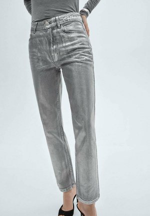 Straight leg -farkut - silver-coloured