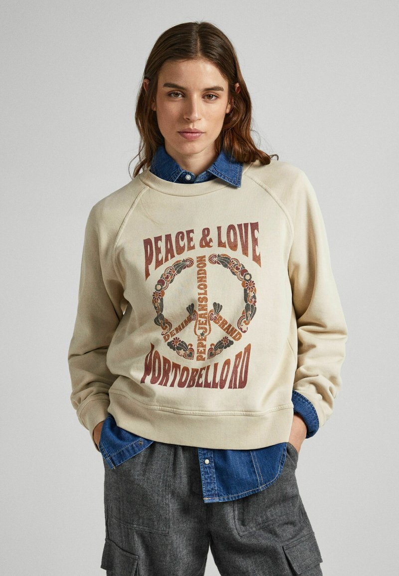 Pepe Jeans Beige Cotton Men Sweatshirt main image 1