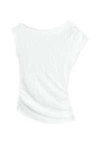 REGULAR FIT - TEXTURE OFF SHOULDER  - Camicetta - white