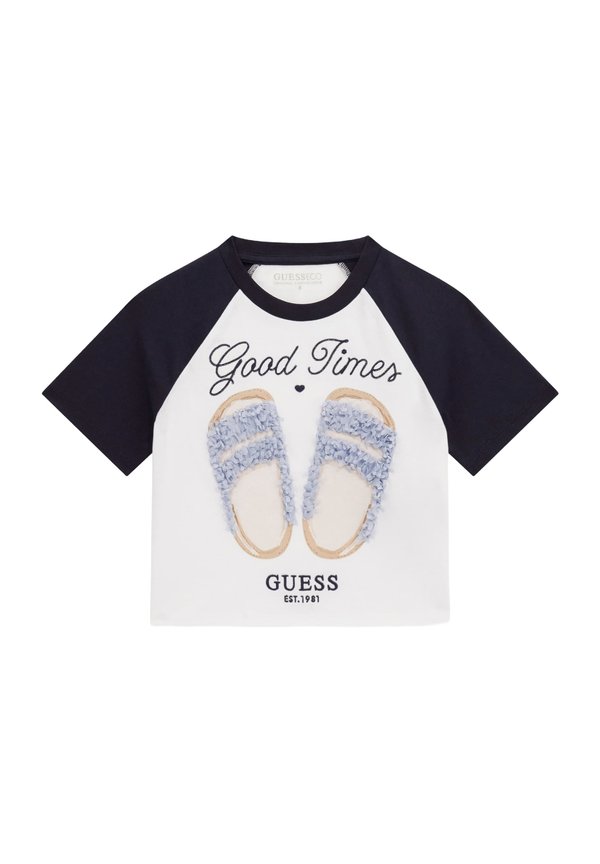 T-Shirt print - bleu foncé