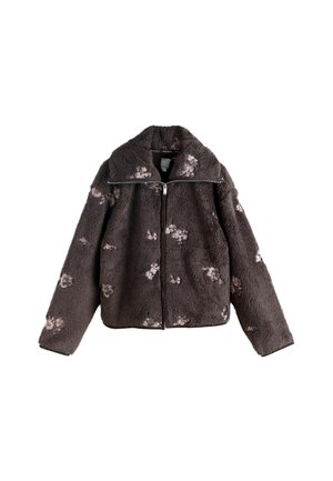 FULL ZIP   - Flisinė striukė - chocolate brown floral