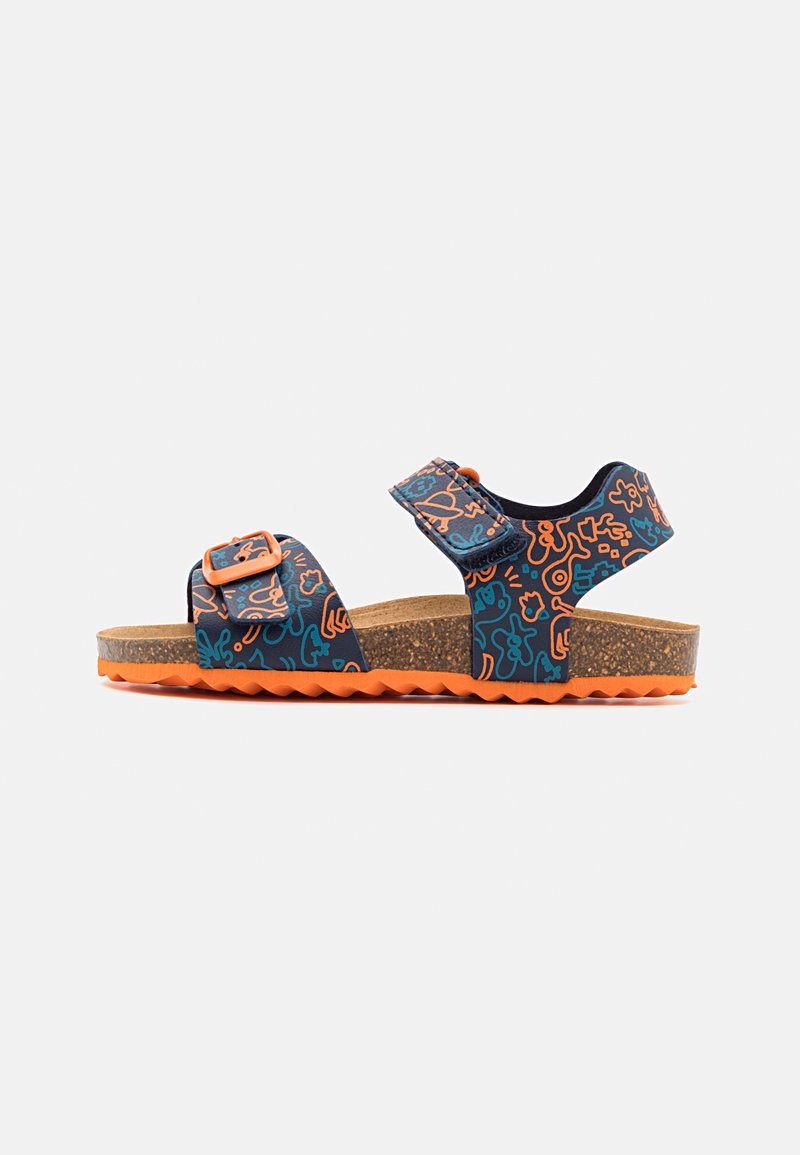 Geox GHITA BOY - Sandalias - navy/orange