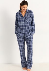 Cellbes of Sweden CHECKED SET - Nattplagg set - blue checked