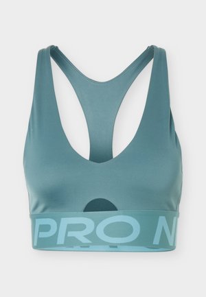 Nike Performance, SCULPT BRA - Sport-BH mit mittlerer Stützkraft - mineral slate/denim turquoise/white