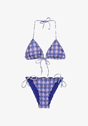 Mango Kids BEDRUKTE SET - Bikini - blue