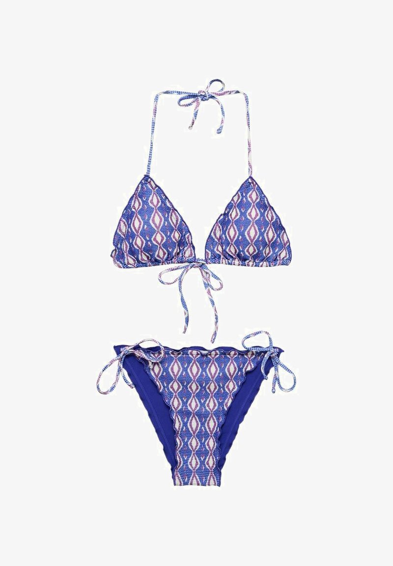 Mango Kids BEDRUKTE SET - Bikiny - blue