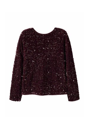 Name it, NKFRUSITTA LS BOW BLOUSE - Blouse - catawba grape