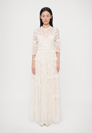 EXCLUSIVE SHIMMER DITSY LONG SLEEVE GOWN - Îmbrăcăminte de ocazie - cream