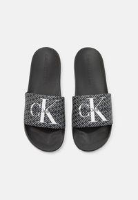 Calvin Klein Jeans SLIDE  - Chanclas de baño - black/bright white