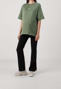 Even&Odd Maternity Triko s potiskem - green