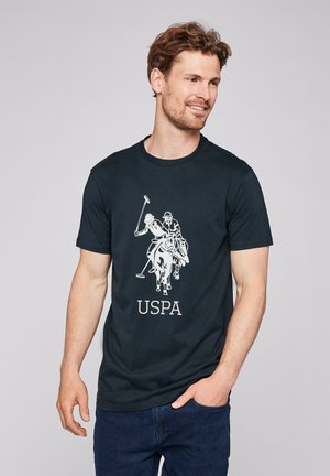 FREDERIK - T-shirt med print - dark sapphire