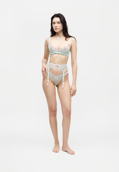 Agent Provocateur LISETTA SUSPENDER - Τιράντες - mint/baby pink