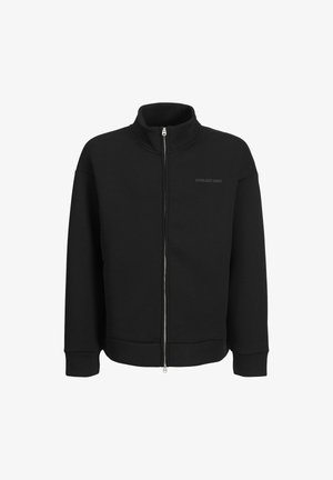 Majica s kapuljačom i patentnim zatvaračem - black