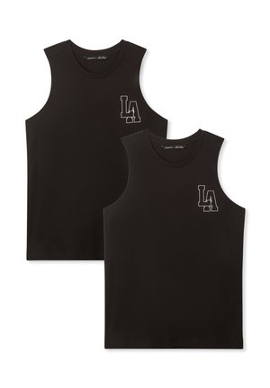 PACK OF 2 TANK  - Top - 2x Black