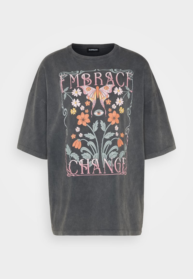 Even&Odd T-shirt print zwart