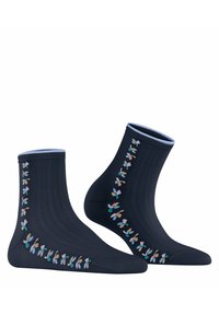 Esprit STRUCTURED LEAVES - Socken - marine