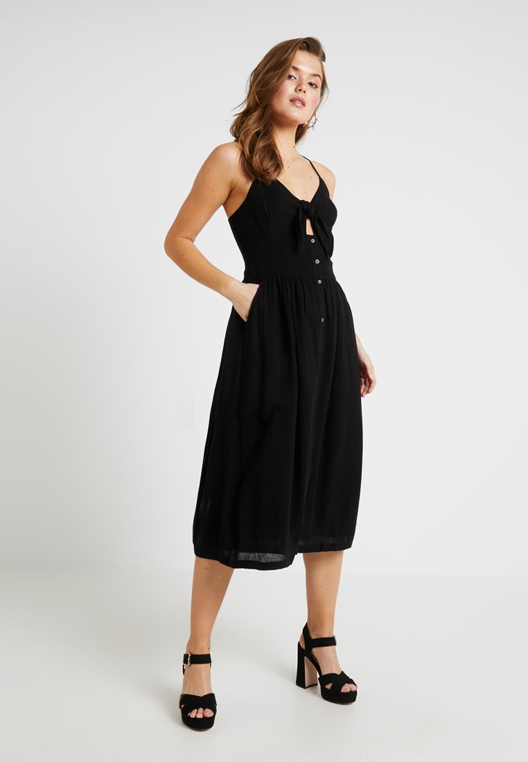 superdry jayde tie front midi dress