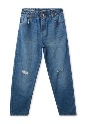 BALOON CON ROTTURE MEDIO - Jeans baggy - var blu denim medio