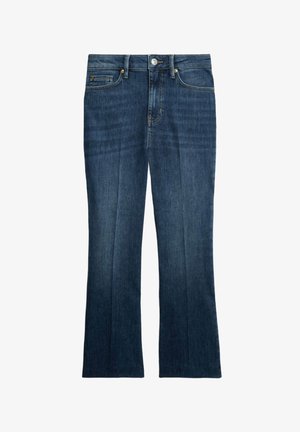 Marks & Spencer SLIM - Flared Jeans - medium indigo