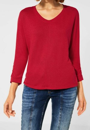 T-shirt à manches longues - mottled red
