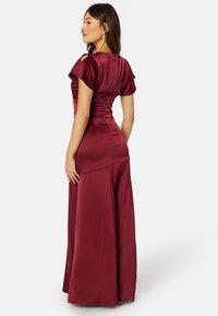 Bubbleroom SHORT SLEEVE SATIN SLIT GOWN - Abiti per occasioni speciali - mauve