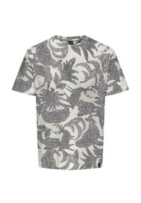 Only & Sons 2ER-PACK RUNDHALS KURZARM - Print T-shirt - weiß